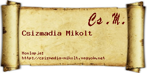 Csizmadia Mikolt névjegykártya